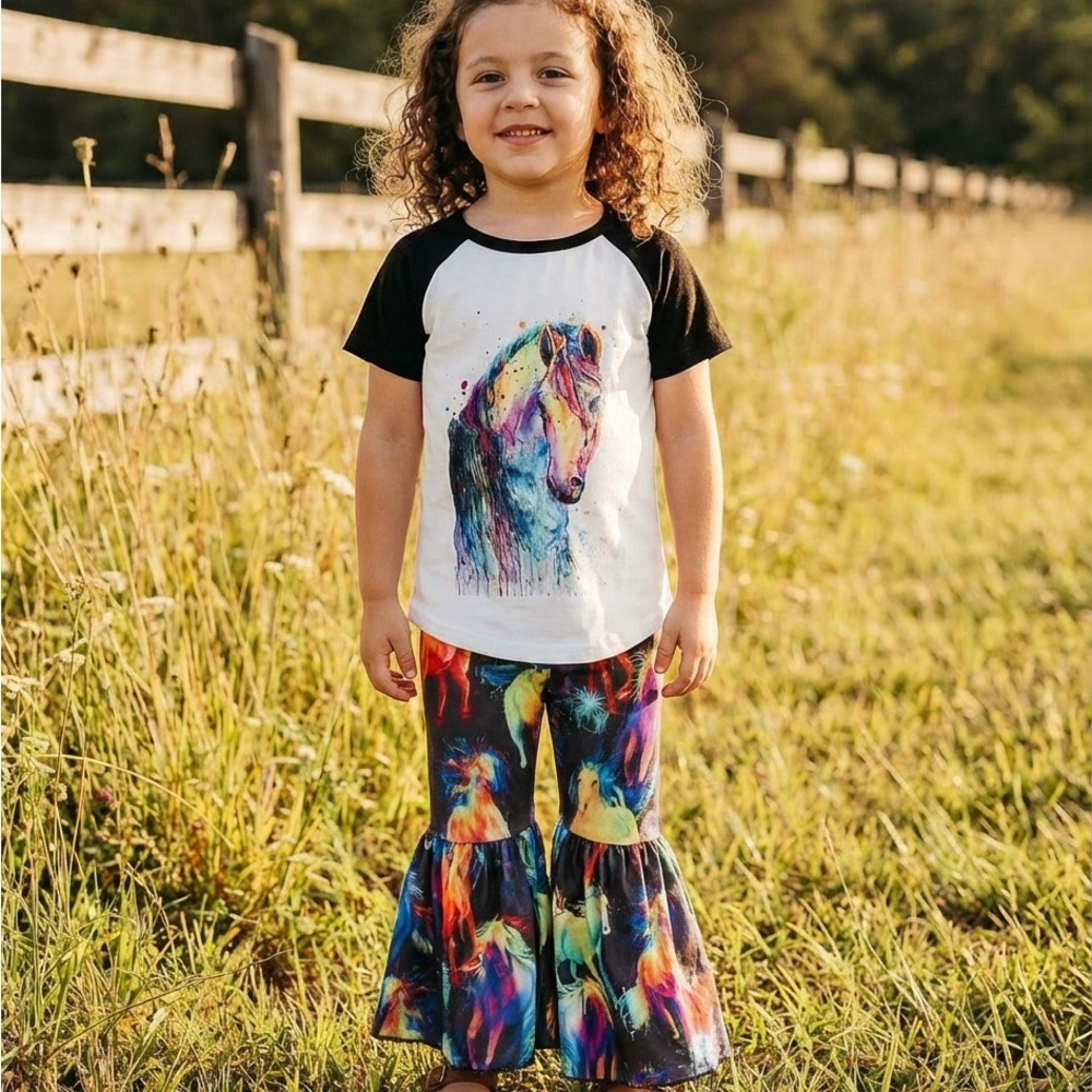 Kids Unicorn Graphic Matching Set - Multicolor